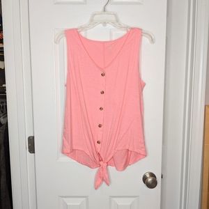 ⭐ BOGO SALE ⭐ 🦩 LOFT pink sleeveless top NWOT